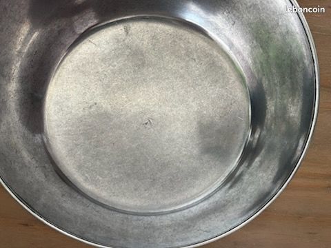 Assiette plate étain (image 2)