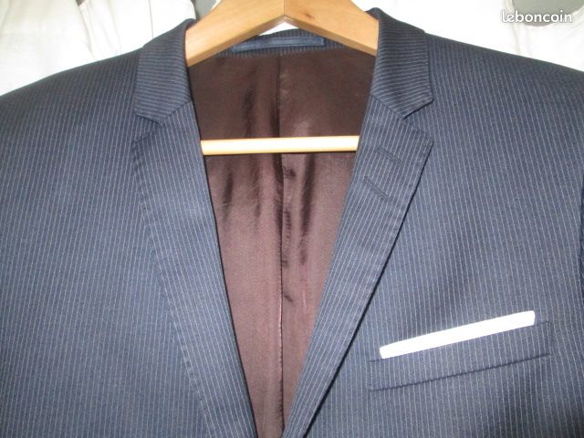 Veste de costume bleu Father & Sons taille 48 (image 2)