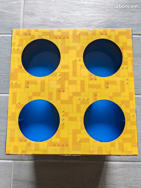 Boite de rangement Lego brique 4 tenons bleue (image 3)