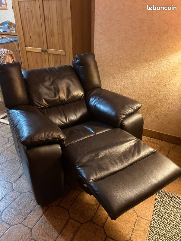 Fauteuil relax cuir (image 2)