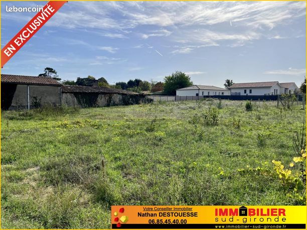 Terrain 872 m² Podensac