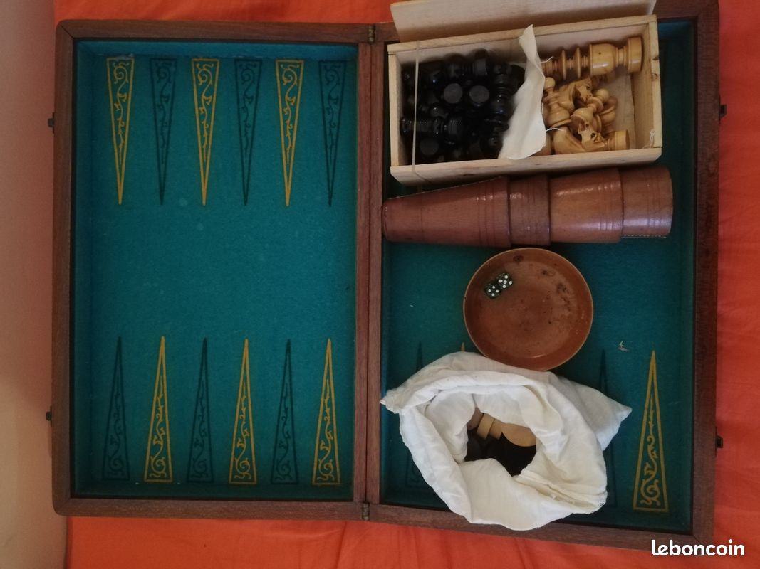 Jeu backgammon et dames XL - JBD Jeux de société en bois