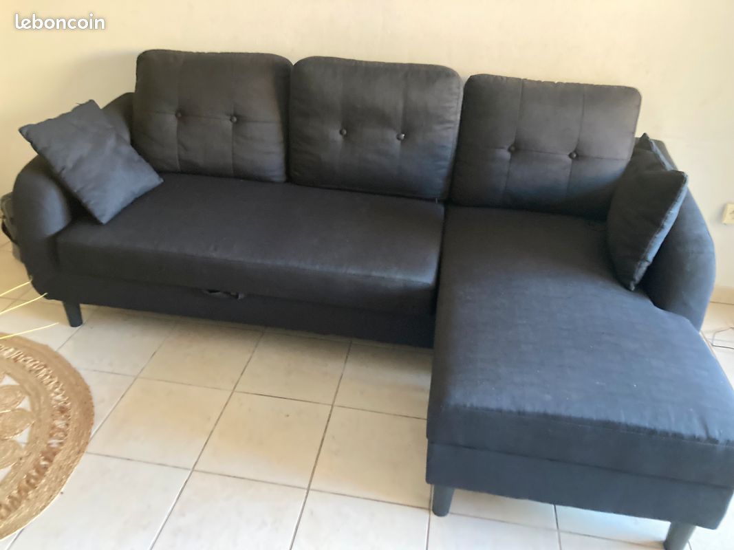 Vends canapé convetible lit (image 1)