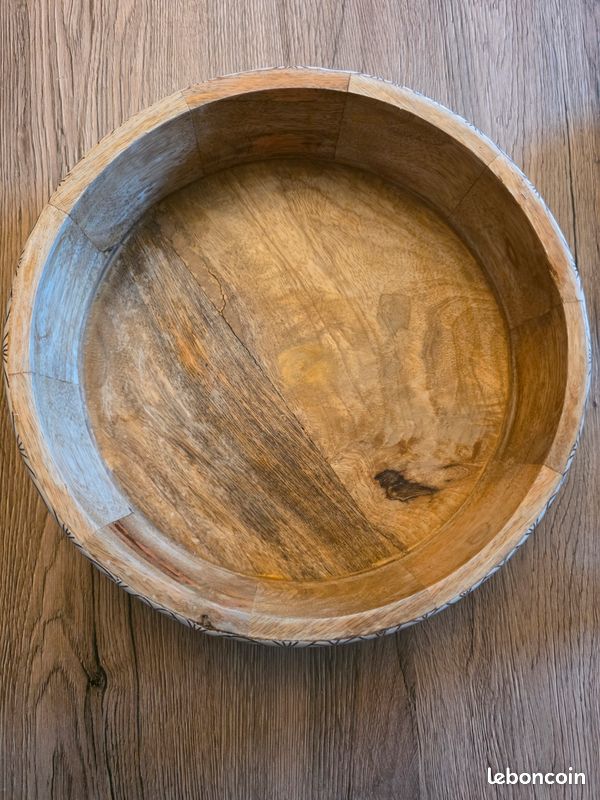 Saladier En Bois D'acacia JOLIPA De 25 Cm, Idéal Pour Salade Ou Déco