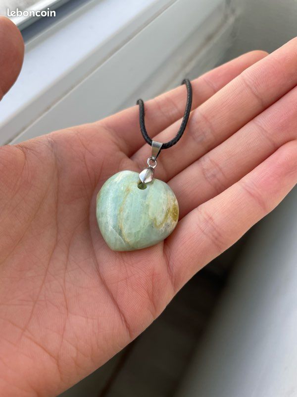 Amazonite semi-percé d'un coté rond 10mm x 2pcs