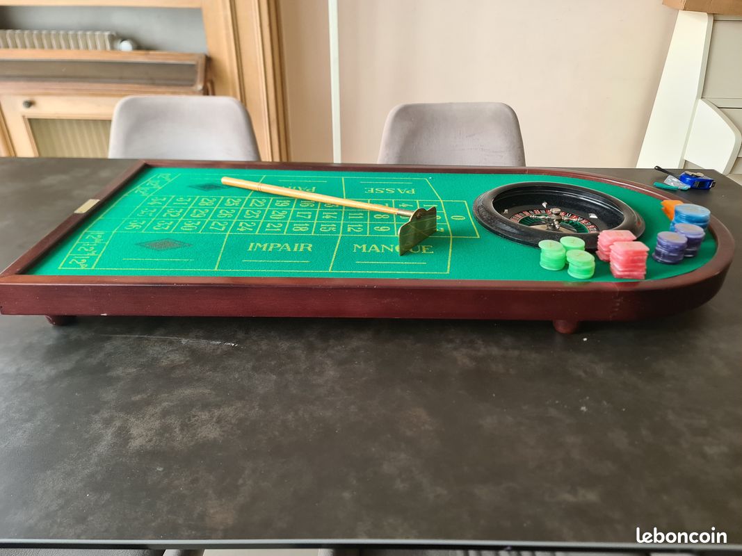 Jeu De Roulette Casino – 45 Cm – Plateau De Jeu – Occasion