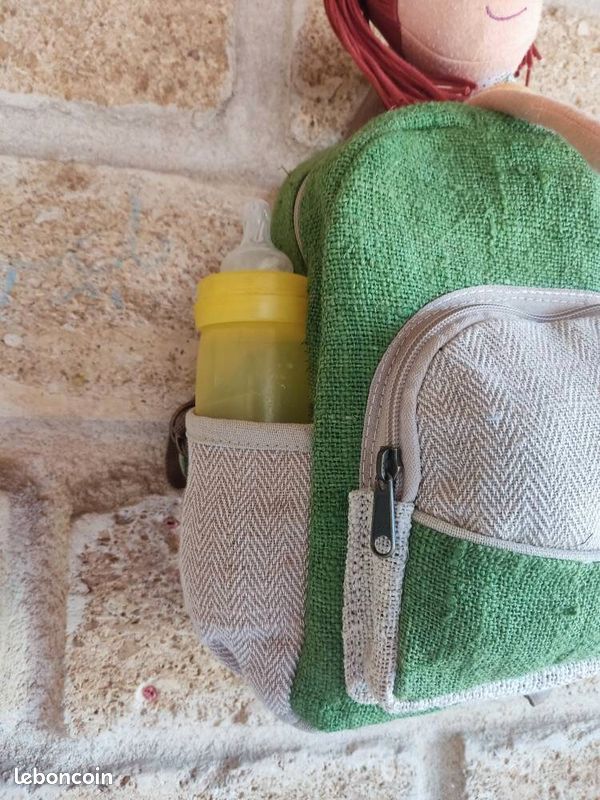 Sac à dos bébé/enfant, en chanvre naturel, Namaska (image 2)