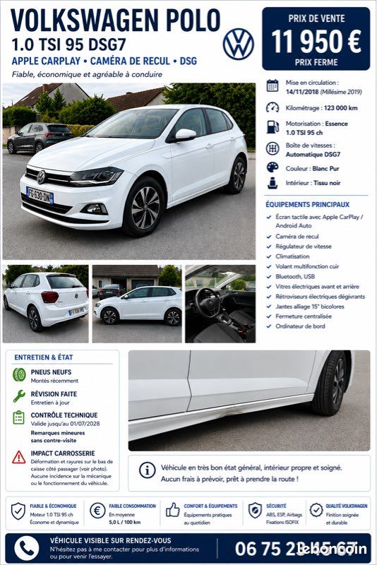 VW Polo Auto DSG7 essence (image 1)