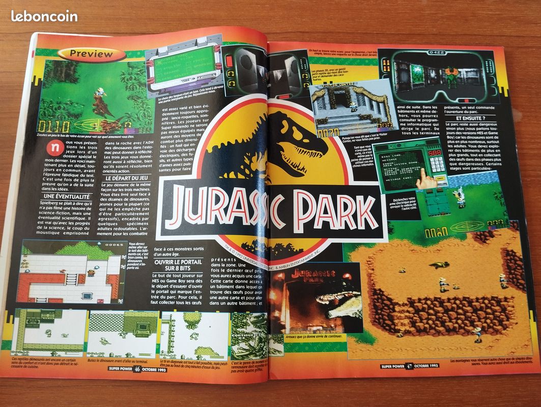 Super Power N°14 (1993) Spécial Jurassic Park & DBZ (Poster inclus) (image 6)