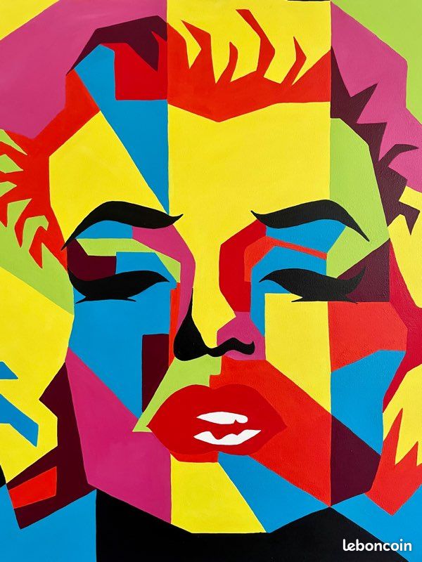 Toile Marilyn Monroe Pop Art – Impression Murale, Plusieurs Tailles, Décor Célébrité