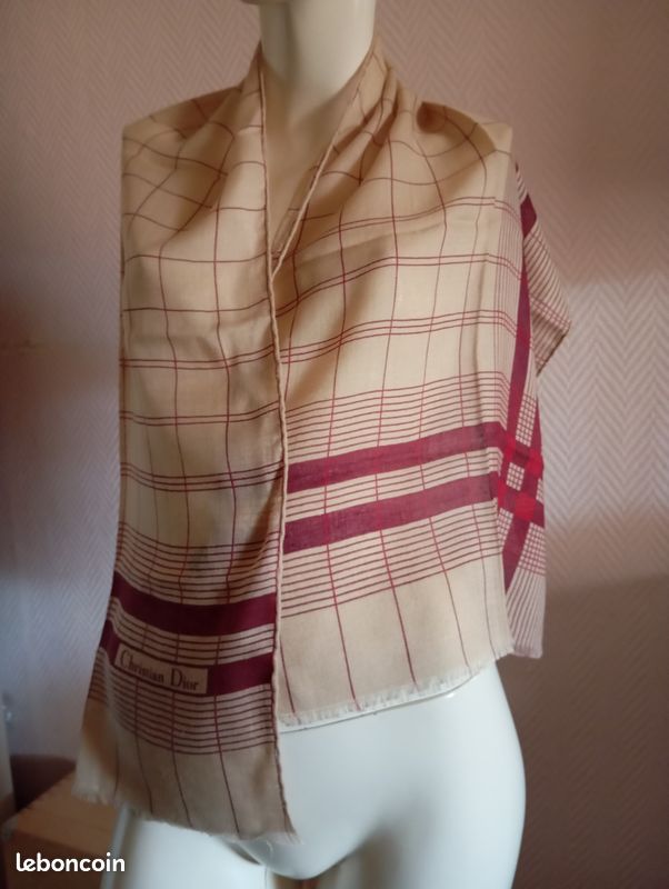 Christian Dior cashmere with silk scarf (image 1)