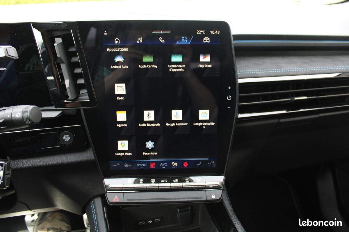 Renault AUSTRAL II 200 CV HYBRIDE ESPRIT ALPINE GPS 3D CAMÉRA 360° USB JA 20 RE I-COKPIT BOITE AUTO (image 17)