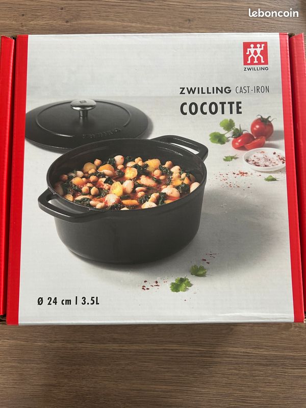 Cocotte Rouge Zwilling – Casserole/poêle Induction 29cm – Neuve