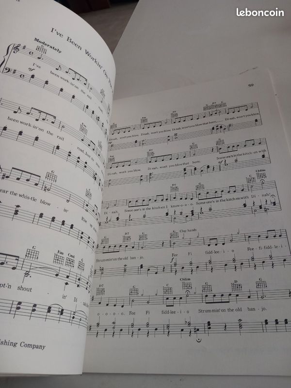 Rare Recueil Partitions Vintage "Folk Song Sing Along" (1962) - Tbe (image 11)