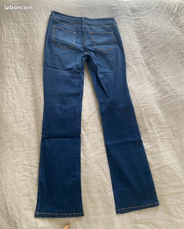 Jean évasée etam 40 bleu (image 15)