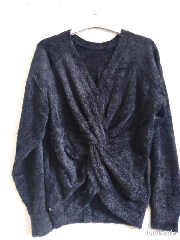 Pull noir douceur extrême taille XS (34) (image 1)