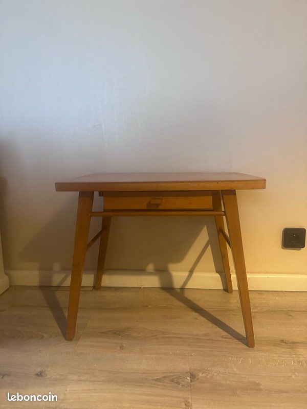 🏷️ Bureau / table de chevet enfant vintage "La Baumann " (Style Compas (image 12)