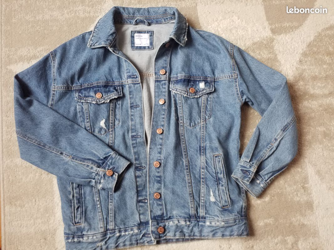 Veste jean Bershka Oversize – Neuve Vêtements