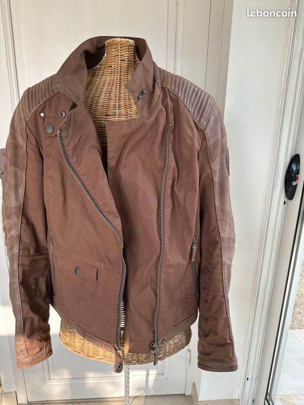Blouson de moto BMW cuir et toile Taille 42 (image 1)
