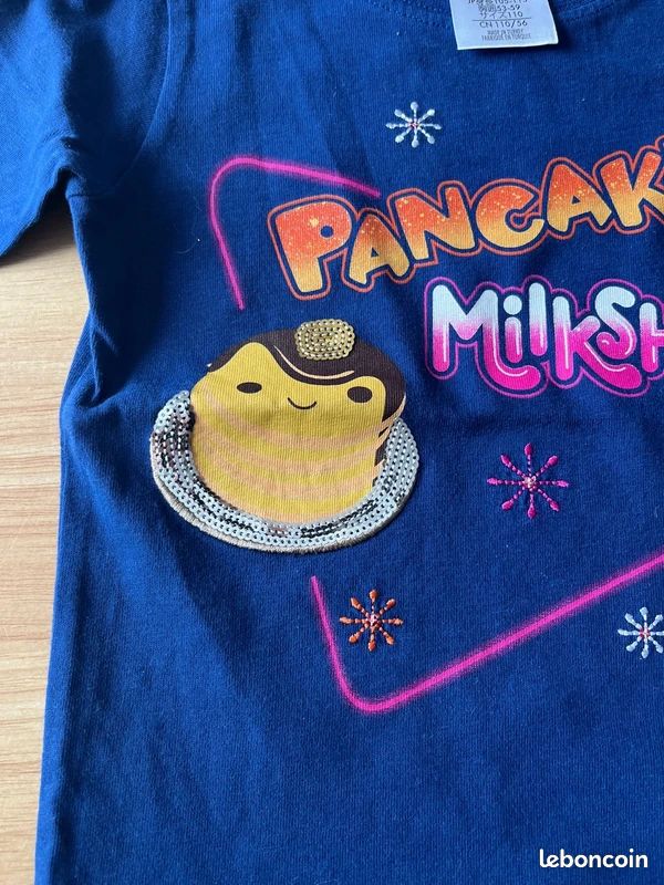 T-shirt fille Disney Ralph 2.0 bleu manches longues (image 4)