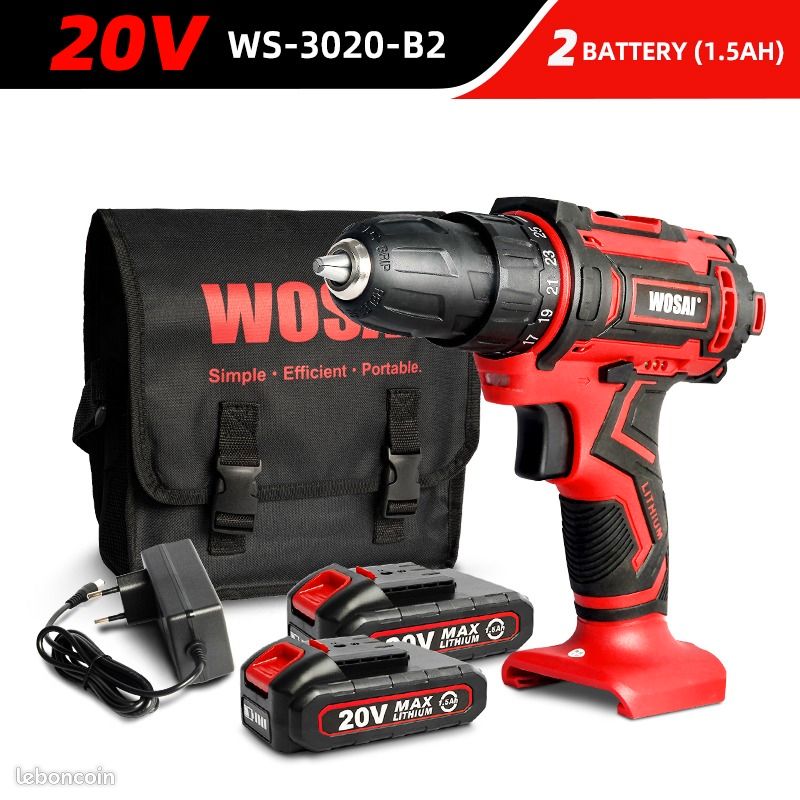 WOSAI perceuse sans fil, tournevis électrique, mini pilote d'alimentation (image 2)