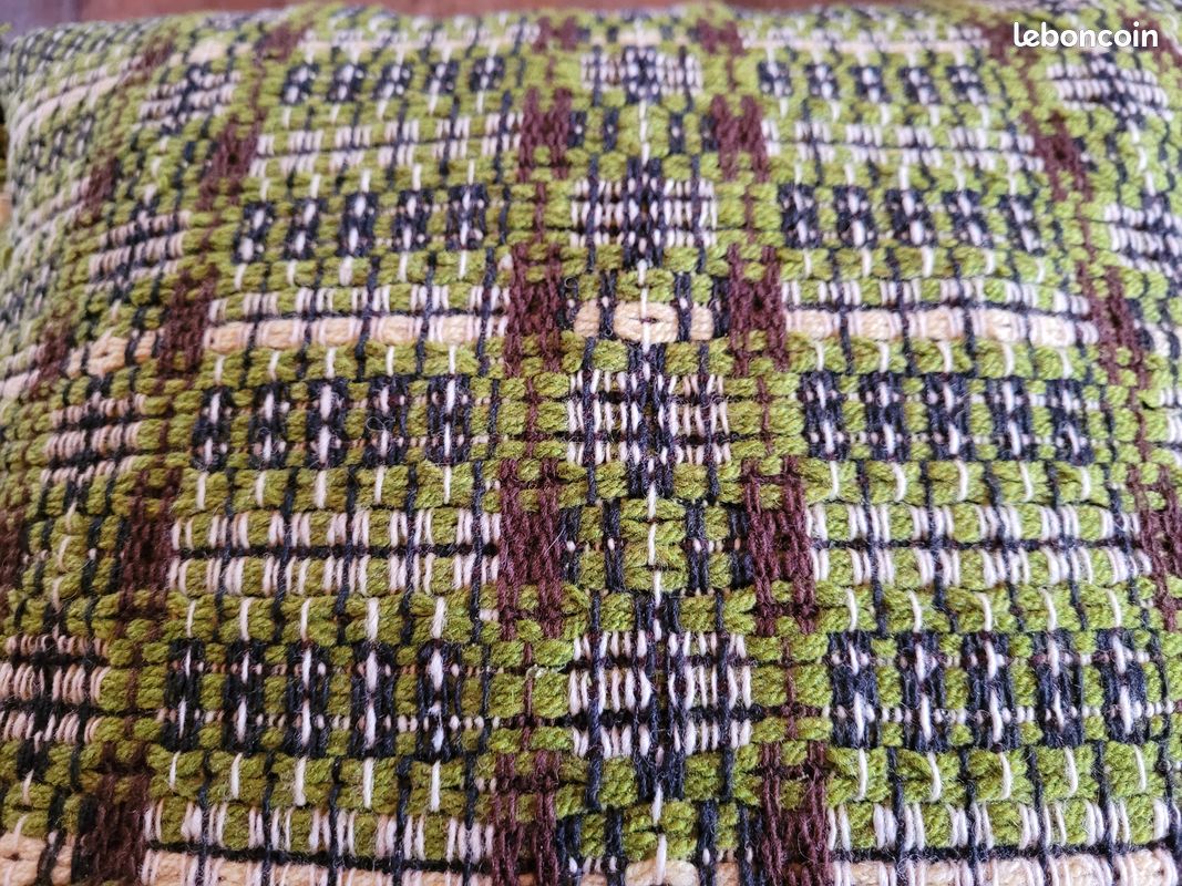 Coussin ancien vintage années 50 (image 5)