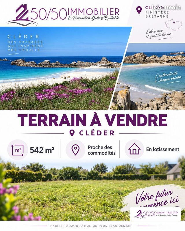 Terrain 538 m² · à Cléder · 538 m² · 57 000 €