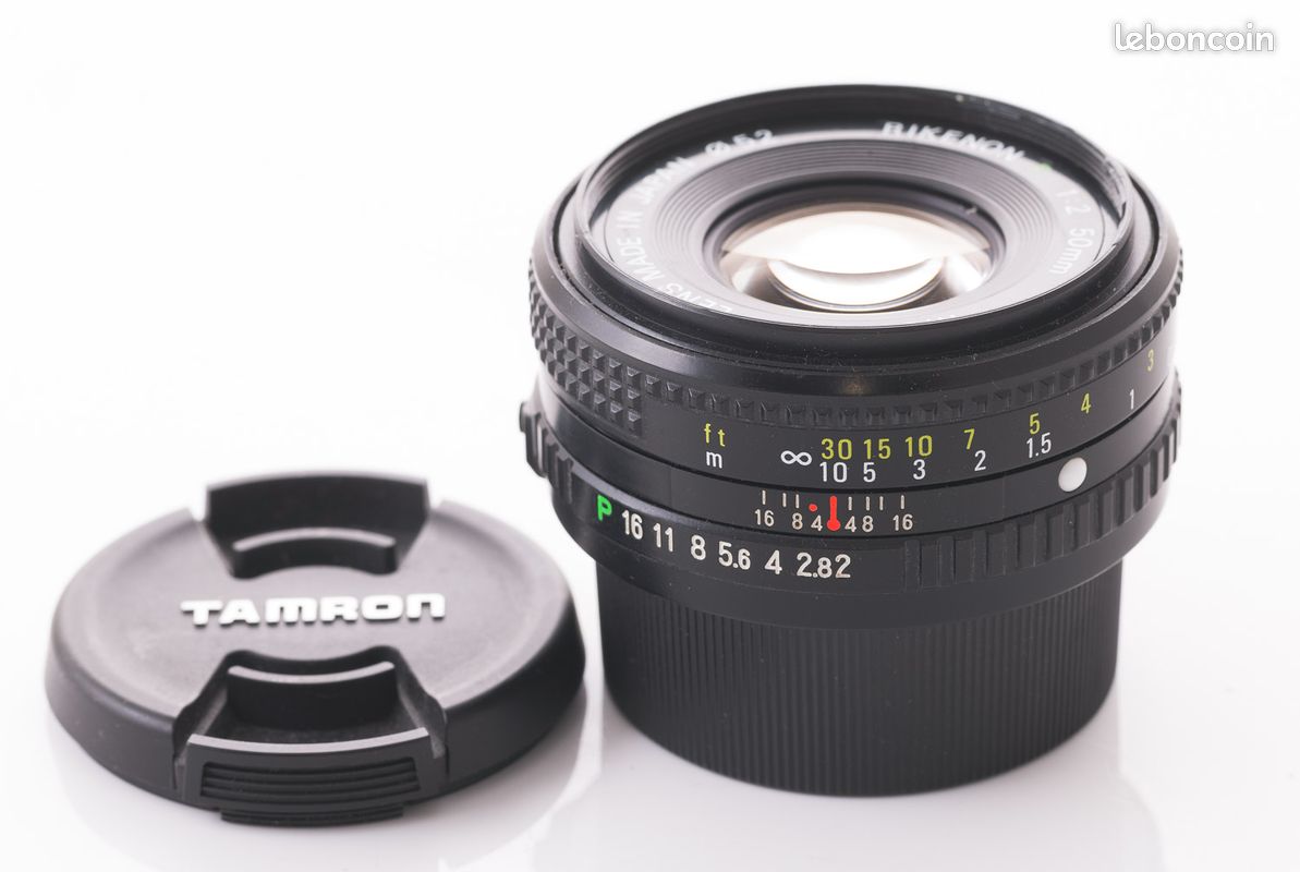 Objectif Ricoh XR Rikenon 50 mm F/2 premier modèle MF monture Pentax K