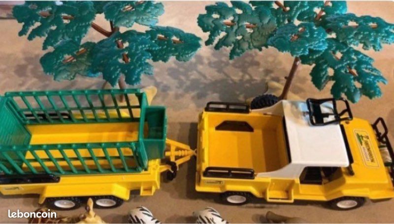 Playmobil 3413 campement Ngorongoro Safari 1980 boîte vintage complet