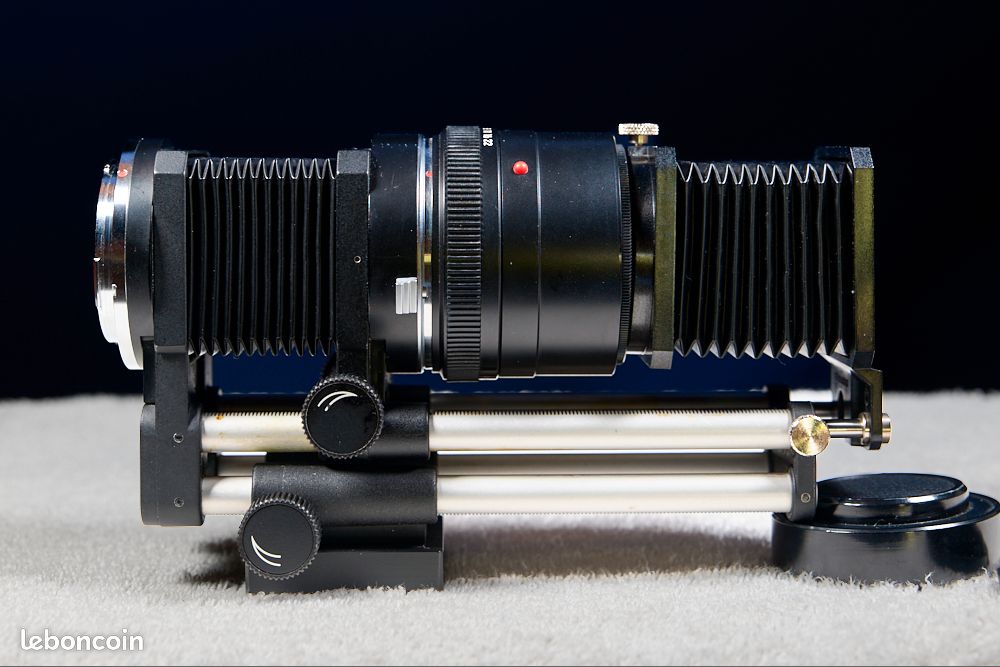 RARE LEICA R soufflet BR2 Ref 16880 + 100mm f/4 Macro-Elmar-R Ref 11270 (avec protection panne 3 mois) (image 3)