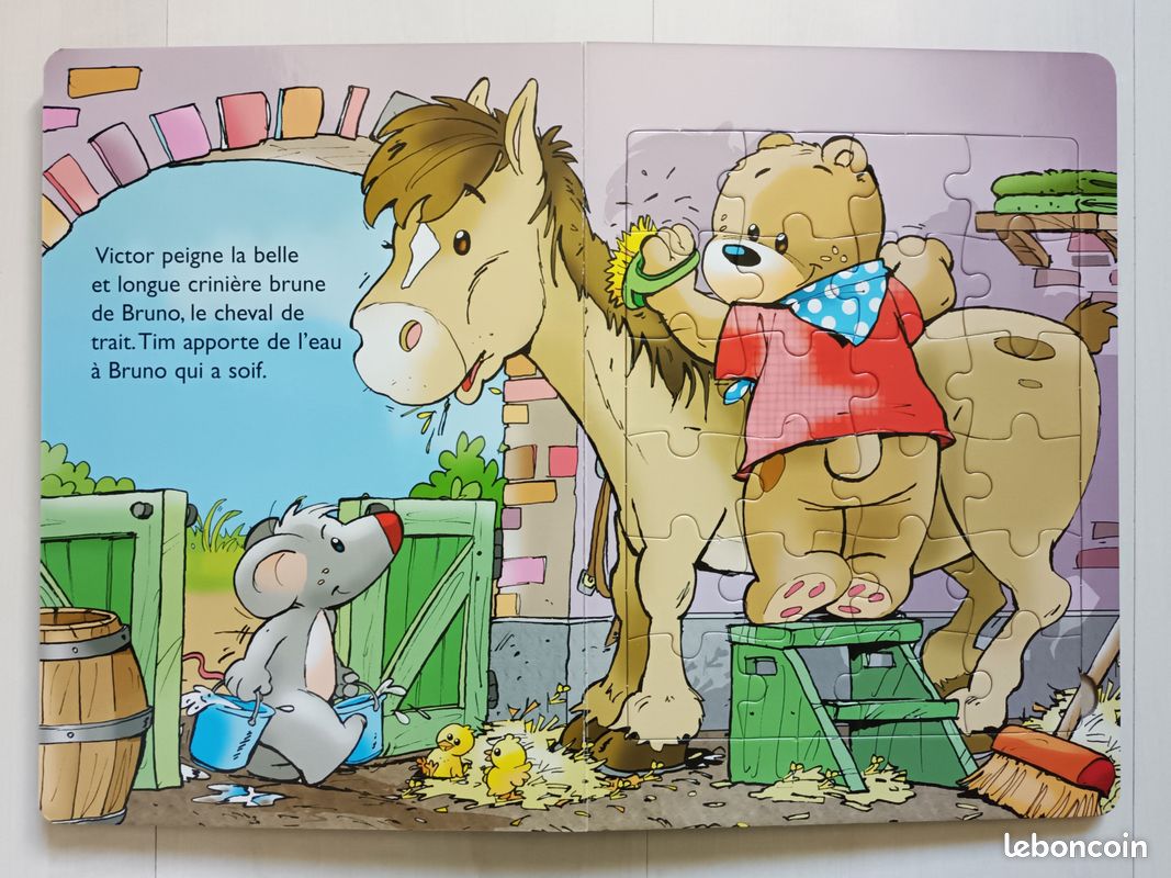 Victor à la ferme : livre puzzle (image 4)