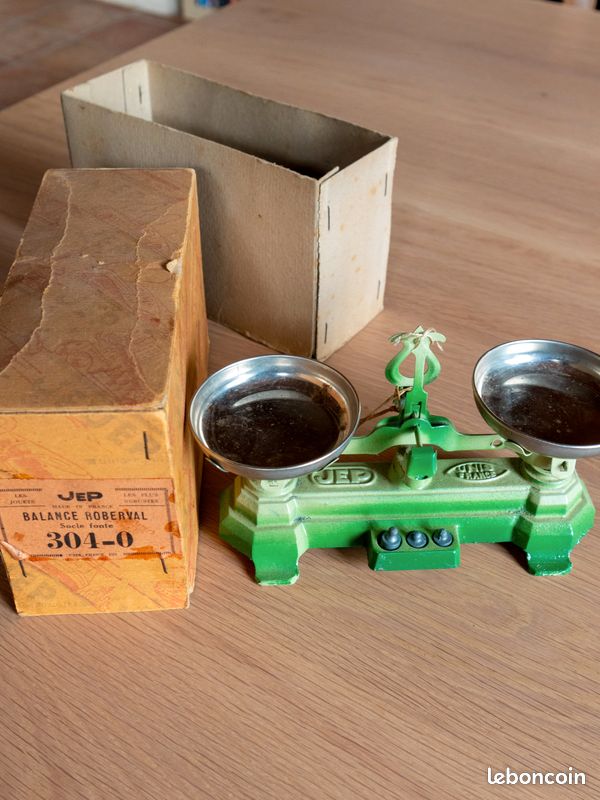 ANCIEN JOUET BALANCE Jep Unis France Fonte & Métal jeu Marchande EUR 22,90 - FR