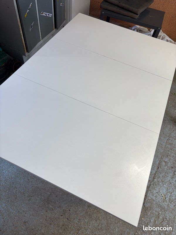 Table blanche avec rallonge (image 1)