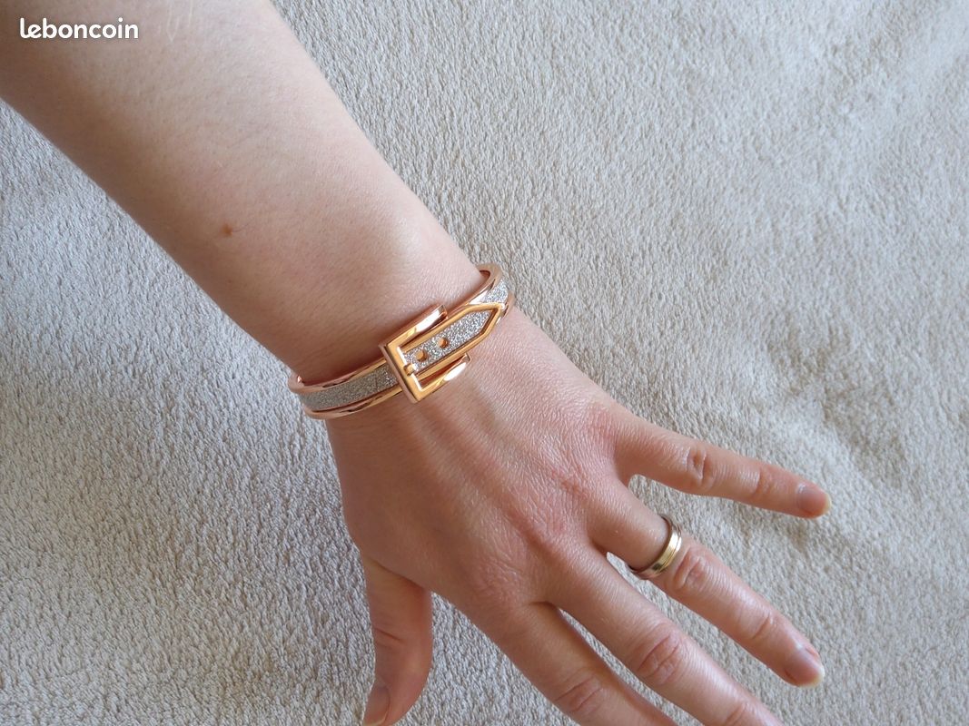 Bracelet rigide ceinture pailletée (image 2)