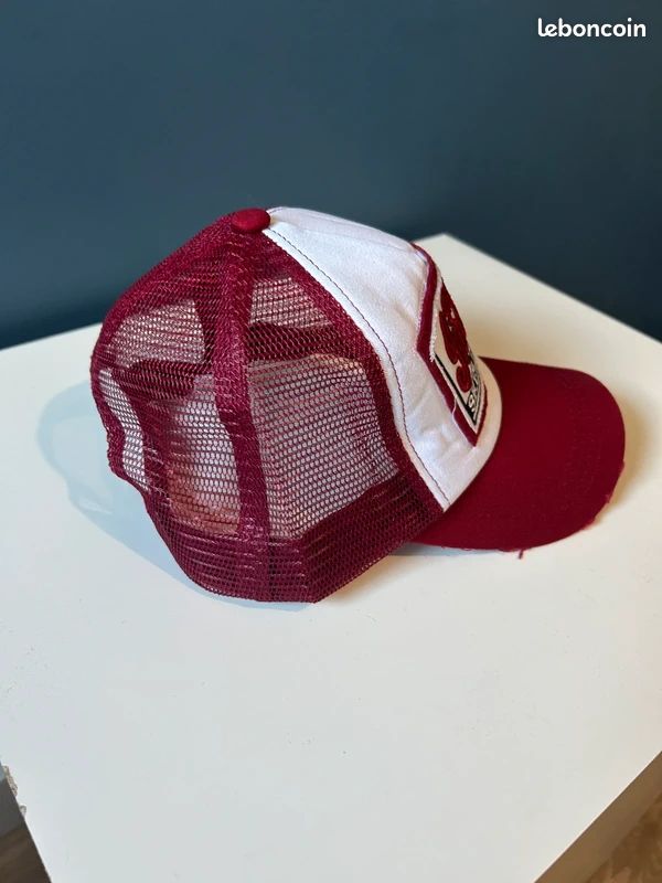 DESIGN - Casquette camionneur Pokemon unisexe à motif Ectoplasma - Rouge et blanc