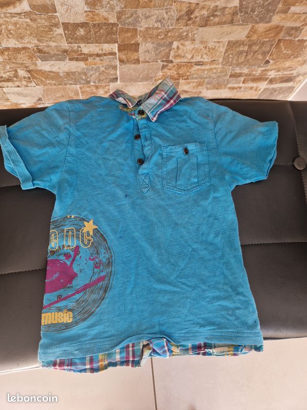 1 tee shirt bleu la compagnie des petits taille 6 ans (image 1)