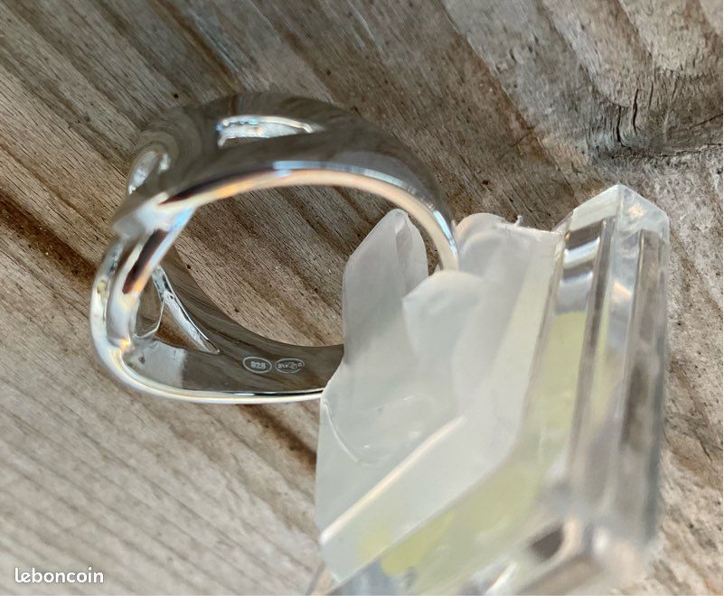 Bague En Argent Massif 925 - Style Tresse - Taille 58 - Poids 7g - Occasion Très Bon état