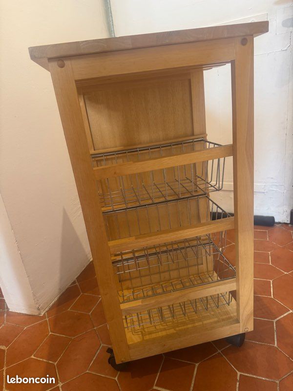 Coffee Station bois et chrome rangement cuisine (image 8)