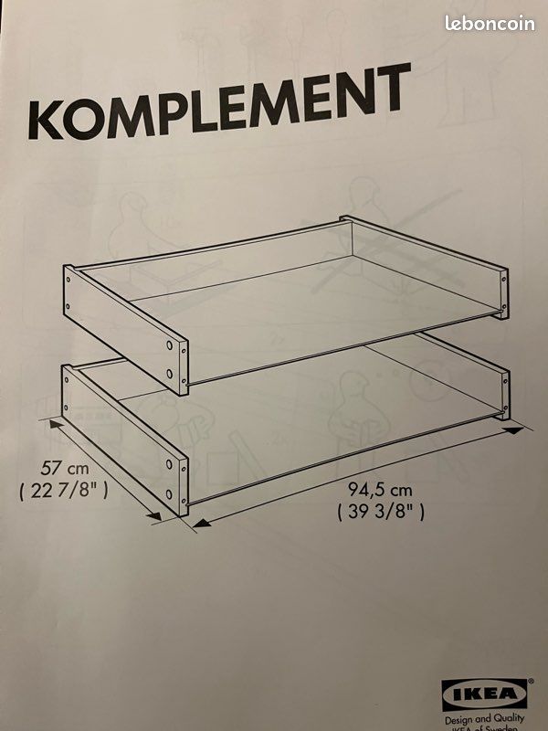 Tiroirs Komplement pour armoire PAX IKEA (image 5)