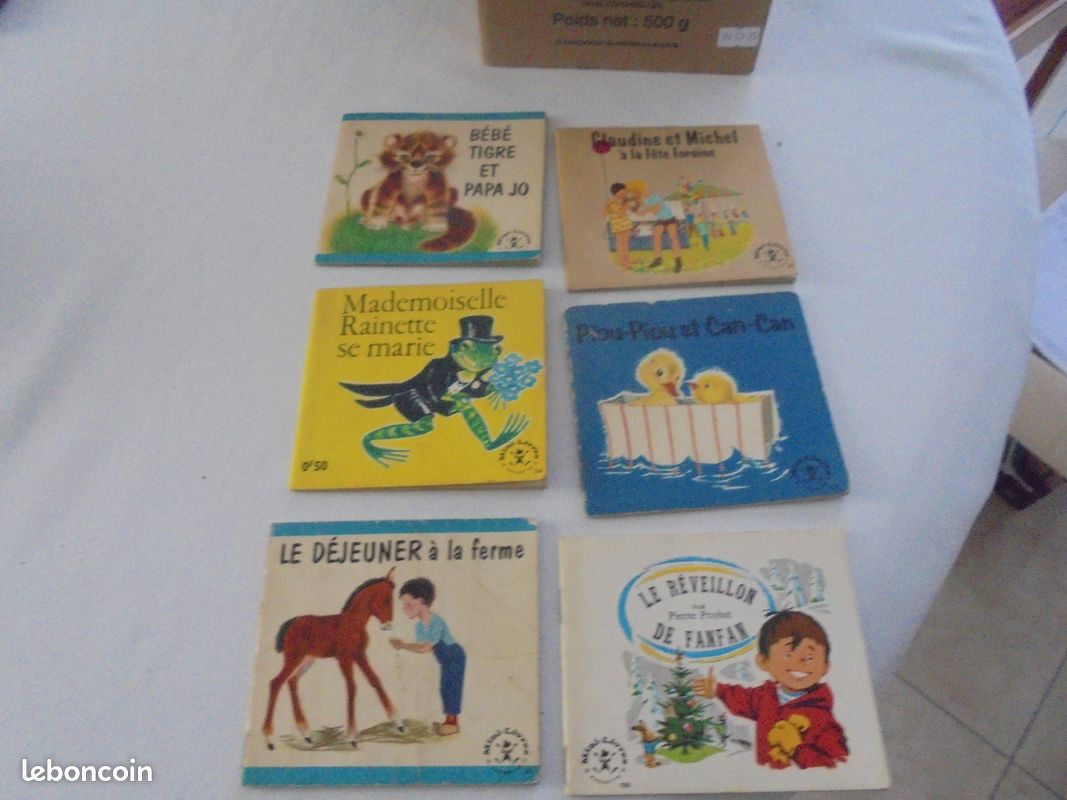 LOT DE 6 mini livres Disney Hachette ancien vintage années 60 EUR 12,00 - FR