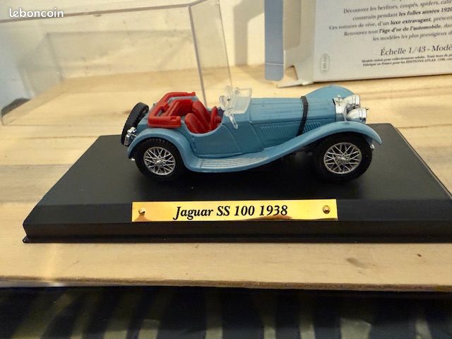 Collection atlas -voitures d’exception-metal-jaguar ss100-1938-lot 55d (image 2)