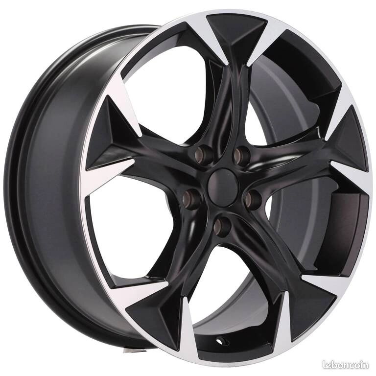 4 Jantes Alliage Cupra 38/3 Style 18 Pouces 5x112 - Noir/Orange Pour Siat Ateca - Neuves