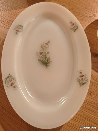 Ancien Saladier Bol Arcopal France Decor Fruits Deco Table
