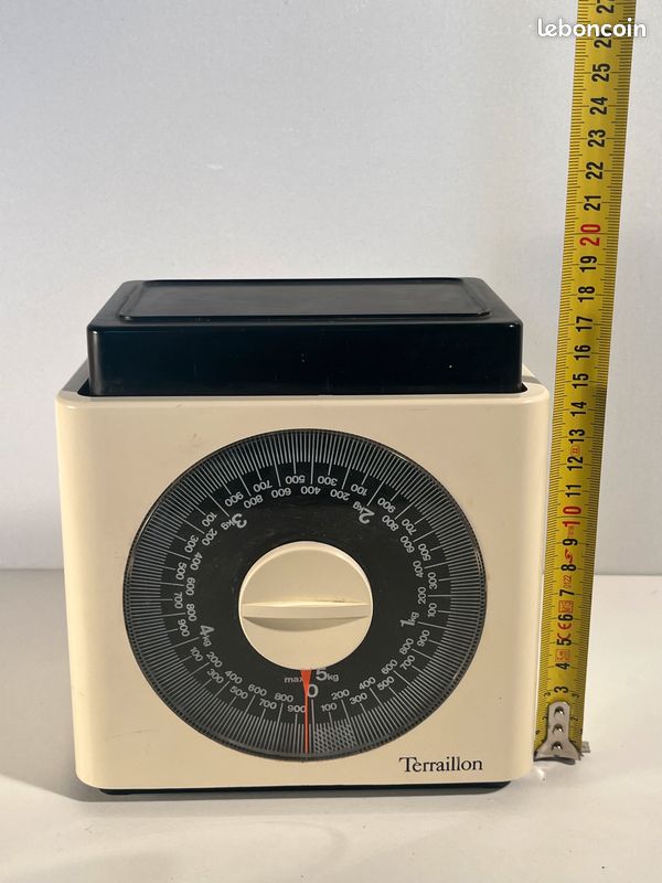 BALANCE DE CUISINE Terraillon 5 Kg, bois, vintage des années 70, seventies EUR 20,00 - FR