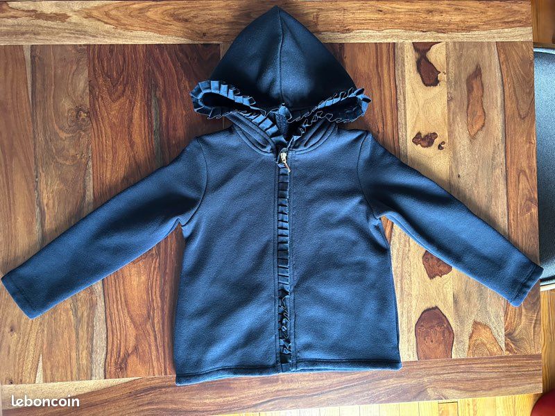 Jacadi Sweat A Capuche Bebe Fille Sweat Zippé Marine Fille 10 Ans