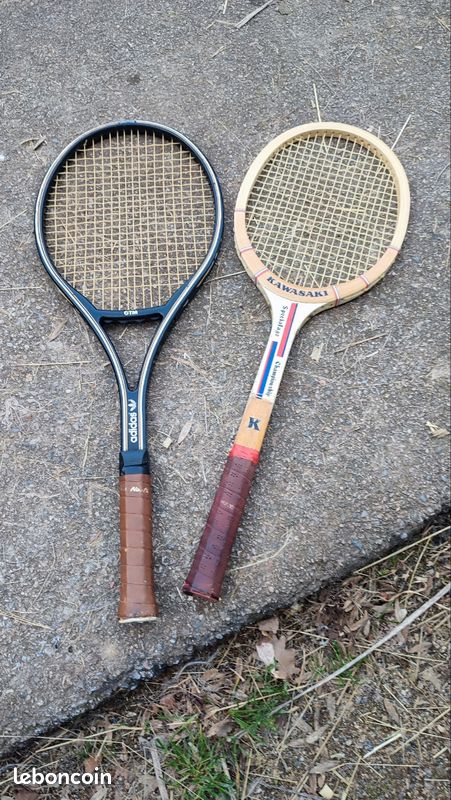 Ancienne Paire De Raquettes En Plastique - Jeu De Plein Air Vintage - Années 60
