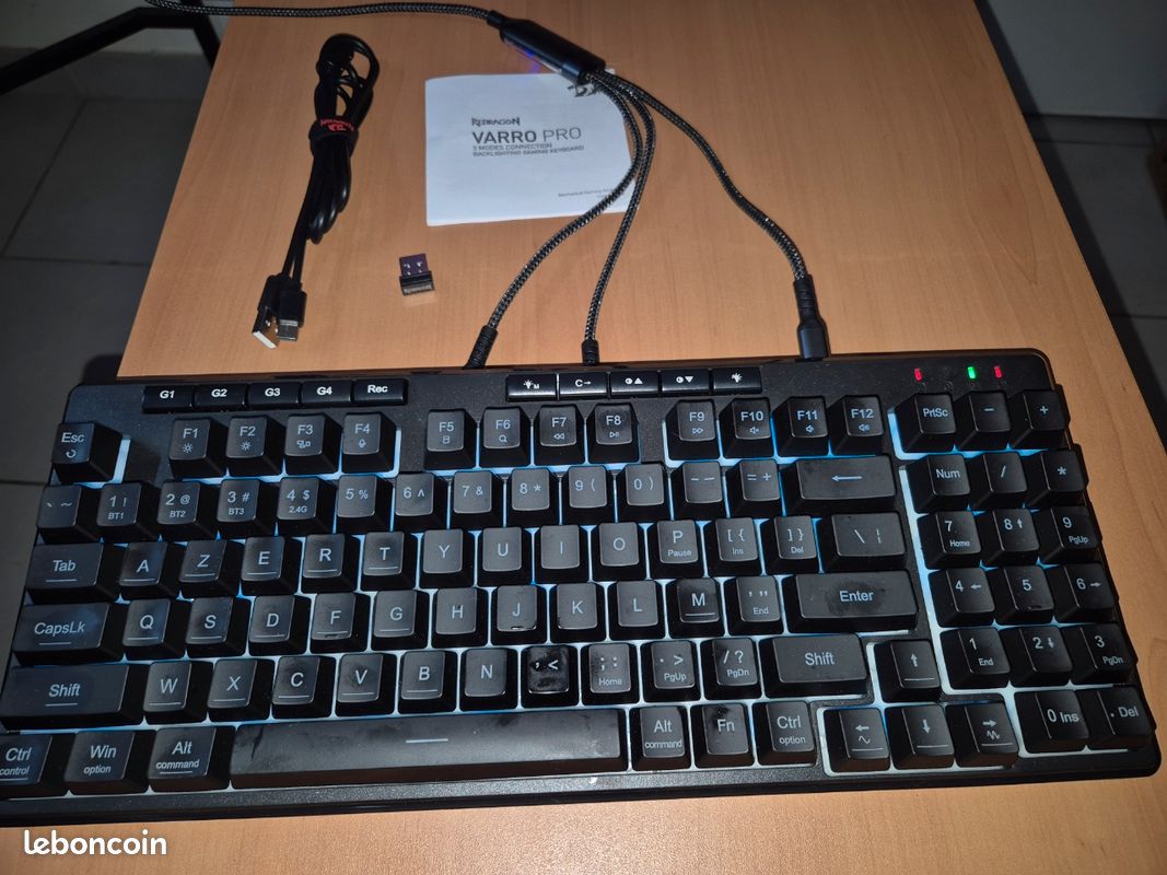 Clavier qwerty redragon k517 rgb (image 1)