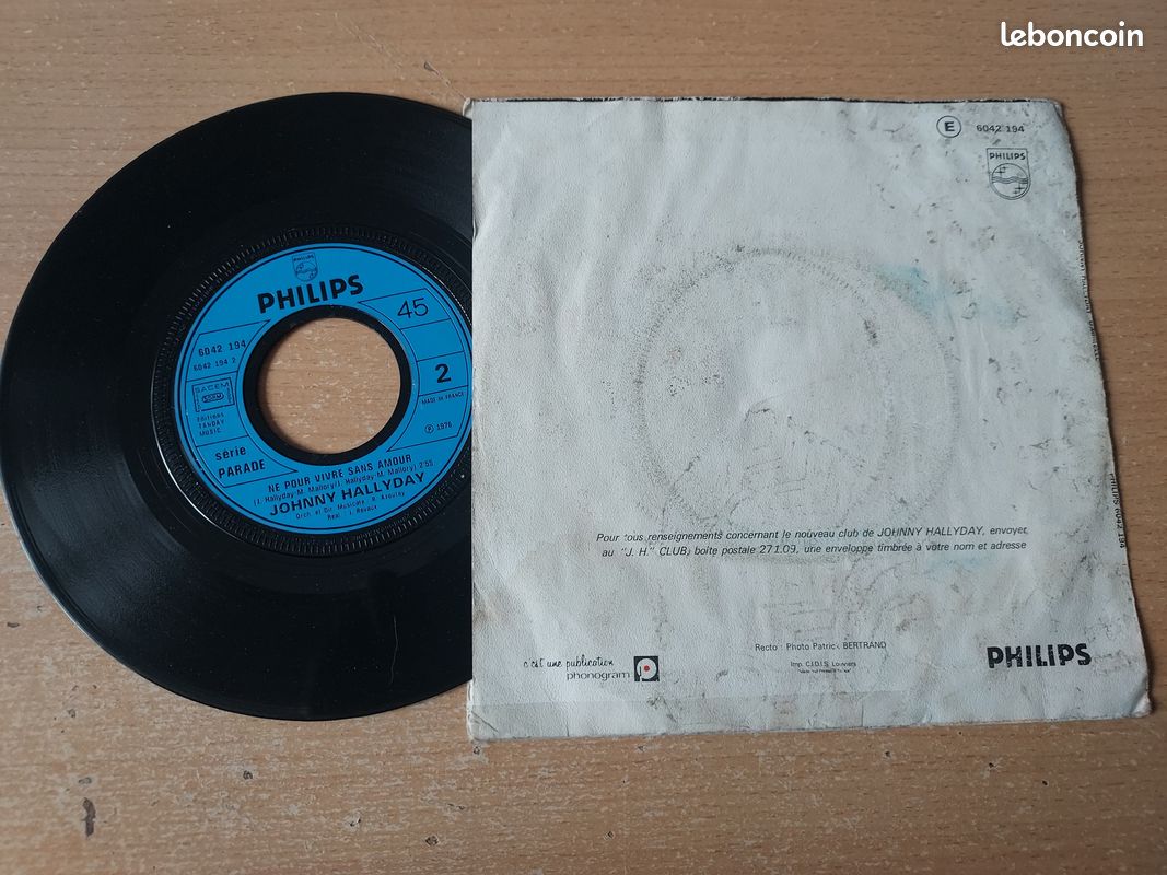 45t Johnny Hallyday Gabrielle (image 2)