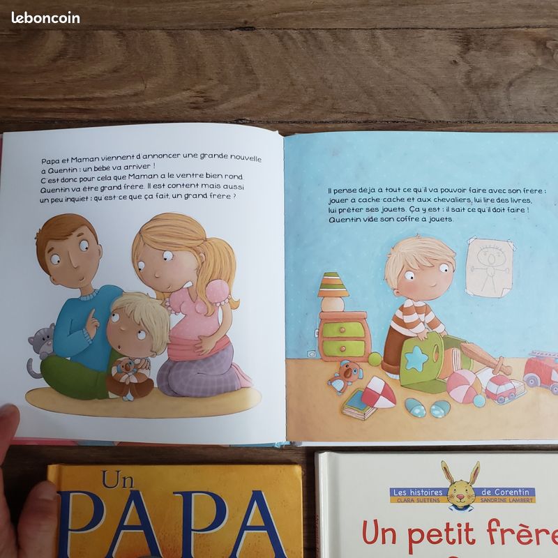 5 ouvrages littérature de jeunesse thème famille, fêtes des mères/pères, arrivée petit frère/soeur (image 6)