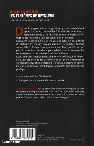 Les Fantômes De Reykjavik - Arnaldur Indridason (image 3)